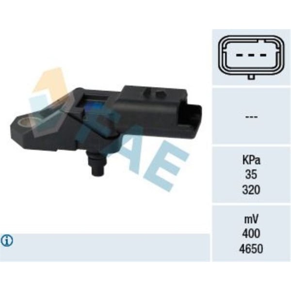 FAE 15108 Sensör Emme Borusu Basınçı Ford Galaxy 2.2 08-11- Mondeo IV 07-11- 2.2 Citroen C5 II-III 2