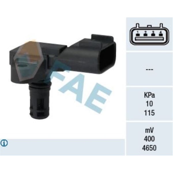 FAE 15113 Sensör Emme Borusu Basınçı Fiesta VI (Cb1, Ccn): 1.25 08- 
