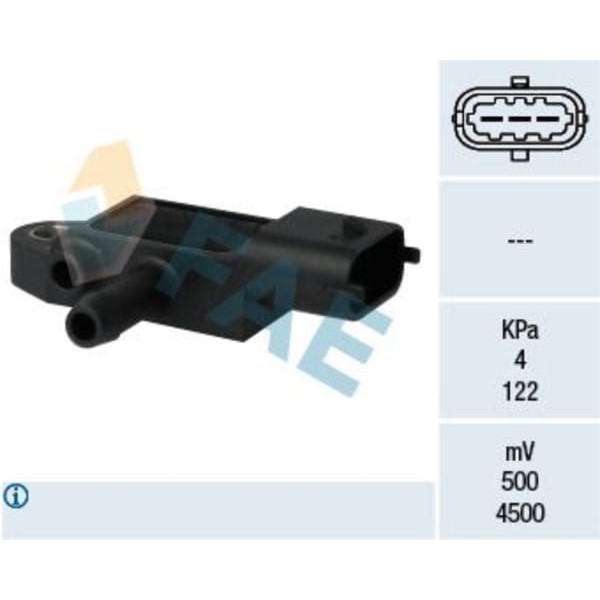 FAE 16104 Egzoz Basınç Fark Sensörü 19Dth Astra H Vectra C 
