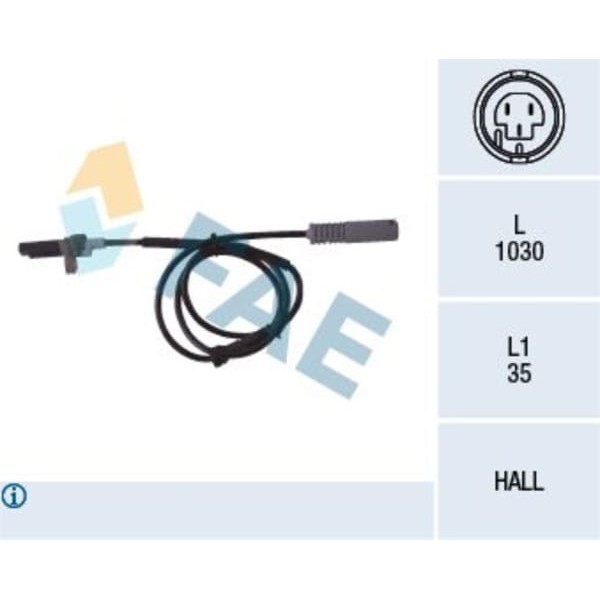 FAE 78043 Sensör Abs E-38 Arka 98-Kadar