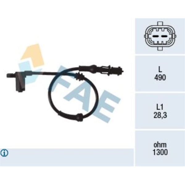 FAE 78077 Abs Kablosu Sensörü Corsa C Merıva A Tigra B 
