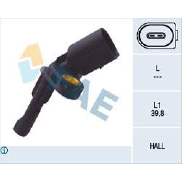 FAE 78101 Abs Sensörü Sağ Golf5-Jetta-Passat-Tiguan-A3-Leon-Altea 05- 