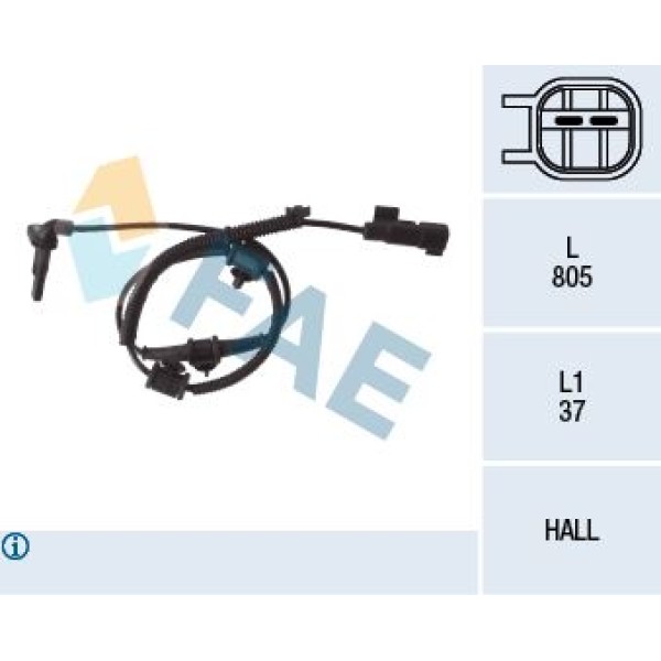 FAE 78110 Abs Kablosu Sensörü Ön Uzun Insignia 