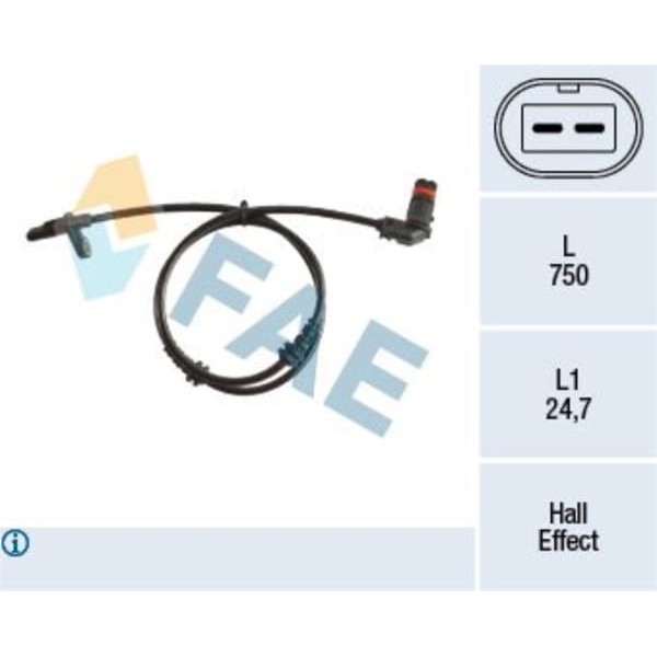 FAE 78210 Sensör Abs 204 Glk Ön Sağ/Sol 