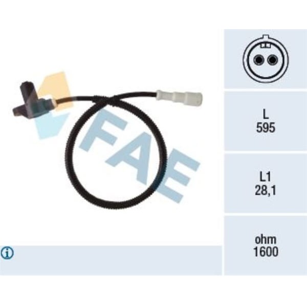 FAE 78400 Abs Sensörü Opel Astra F Ön 
