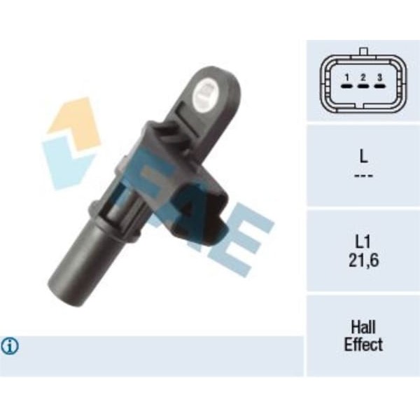 FAE 79444 Sensör Eksantrik Mili Pozisyonu 308 1.6 BlueHDI 01.14- 308 1.6 BlueHDI Sw 01.14- C4 Grand