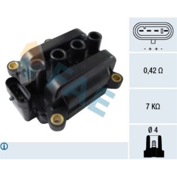 FAE 80287 Bobin 02- CLIO II III-Twingo 1.2 16V 75Hp