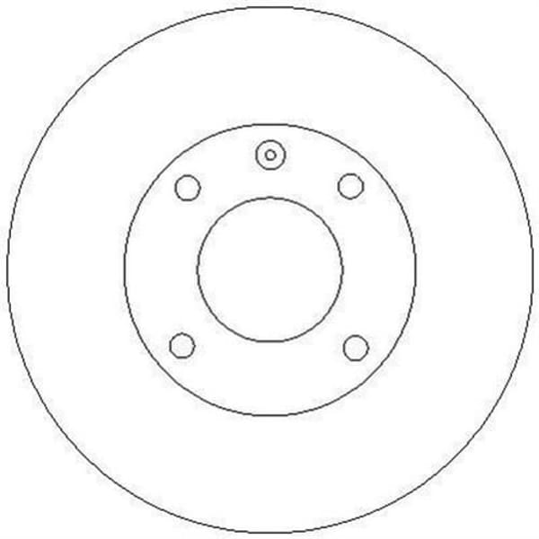 FERODO DDF042 Fren Diski Ön Golf I 74- Golf II 83- Polo II 81-94 Jetta I Jetta II 84-91 Derby Santan 