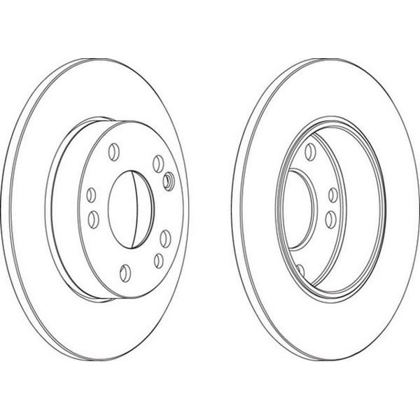 FERODO DDF053 Fren Diski Ön Mercedes 190 W201 82-93 