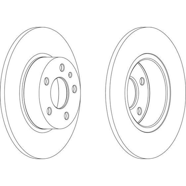 FERODO DDF067 Fren Diski Arka 147 00- 156 97- 164 92- Düz 251Mm 