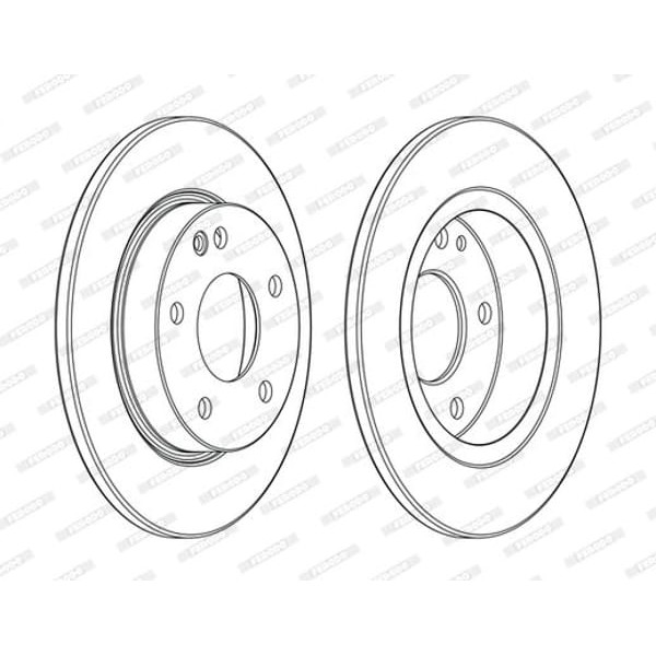 FERODO DDF1034C Fren Diski Ön Mercedes W168 