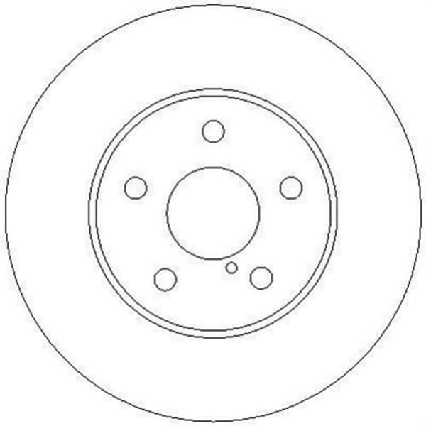 FERODO DDF1064C Ön Fren Aynası Avensis 1.6 Vvti-1.8 Vvti İe-2.0D-2.0Td (97-2.03) (260×25×5Dlxhavalı) 