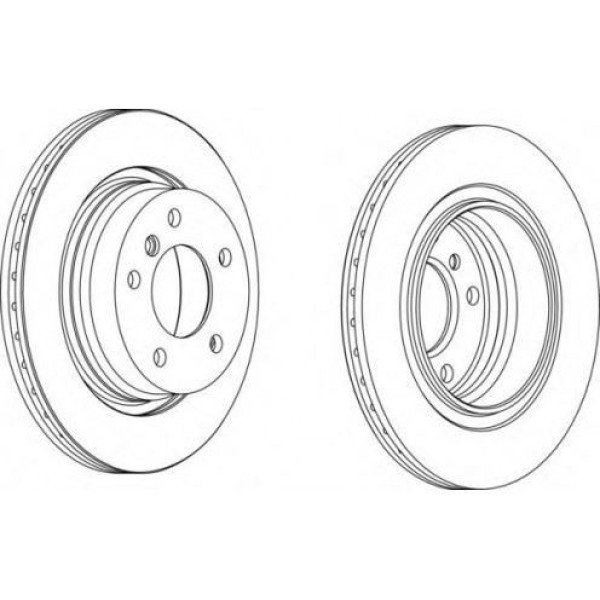 FERODO DDF1073 Fren Diski Arka Bmw 3 E46 98- 