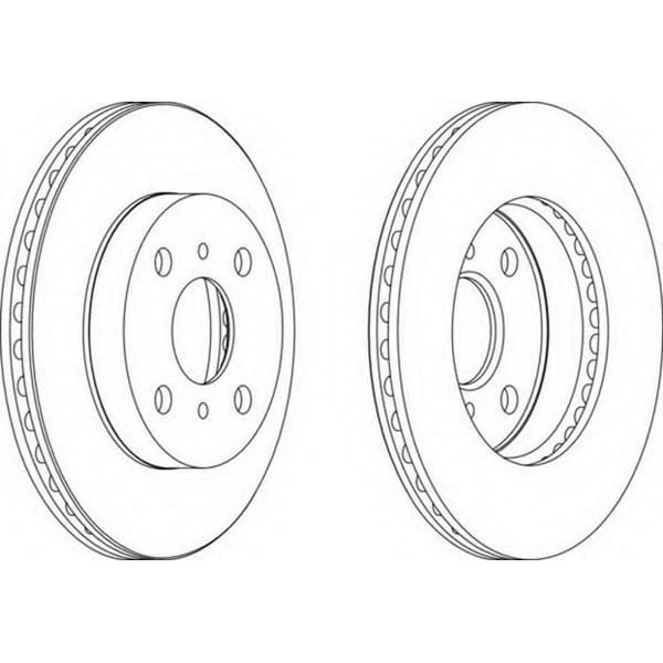 FERODO DDF1084 Ön Fren Aynası Havalı Yaris 1,0/1,3/1,4 D-4D 99-