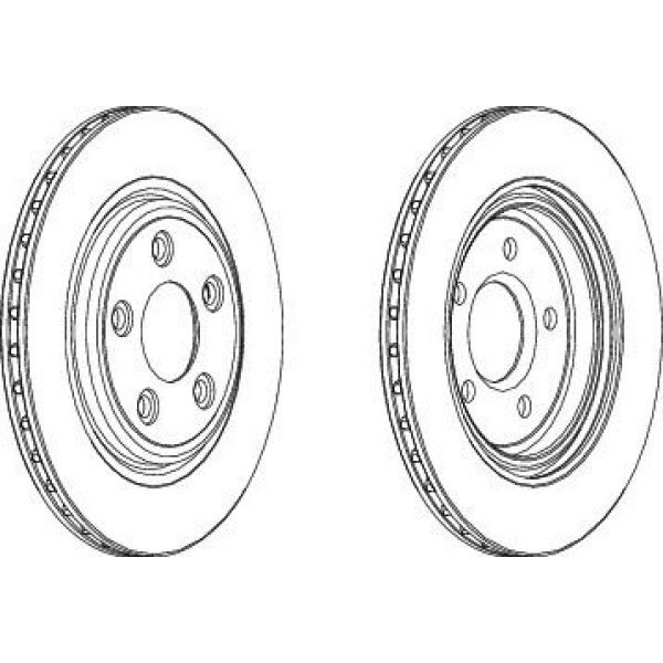 FERODO DDF1108C Arka Fren Aynası Jaguar Stype (1999-2007) Xj 350 (2003-2009) (288 Mm)