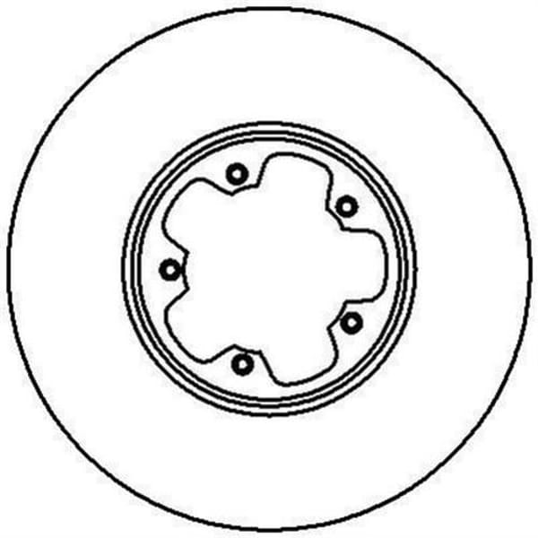 FERODO DDF1113 Fren Diski Ön Transit V184 00-06 Önden Çekıslı 4 Bijon Havalı 276X24,3X82X42,9