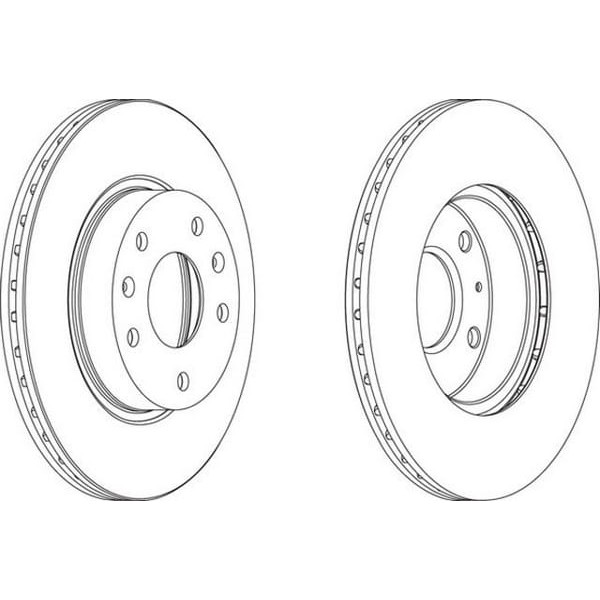 FERODO DDF1151 Fren Diski Ön Freelander 98-06 Havalı 277Mm 