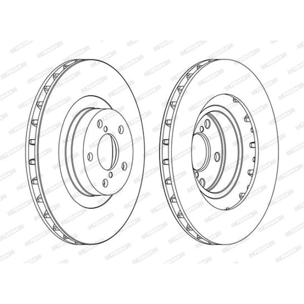 FERODO DDF1175C Ön Fren Aynası Subaru Forester 01- 08 13 Impreza 20-12 Legacy Outback 294×5Dl 