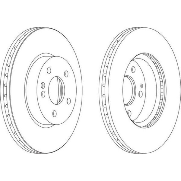 FERODO DDF1203 Fren Diski Ön V-Class W447 14- Viano W639 03- Vito W639 03- Havalı 300Mm