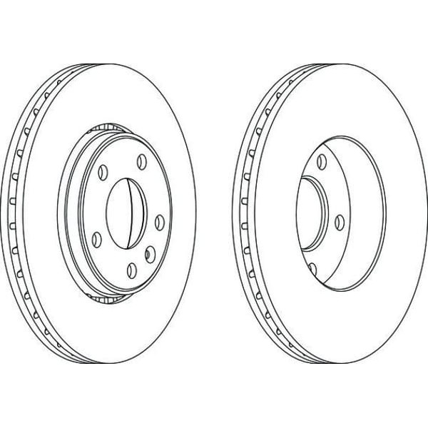 FERODO DDF1204C-1 Fren Diski Ön Trafic 01- / Vivaro 01- / Prımastar 02- Havalı 305,5Mm