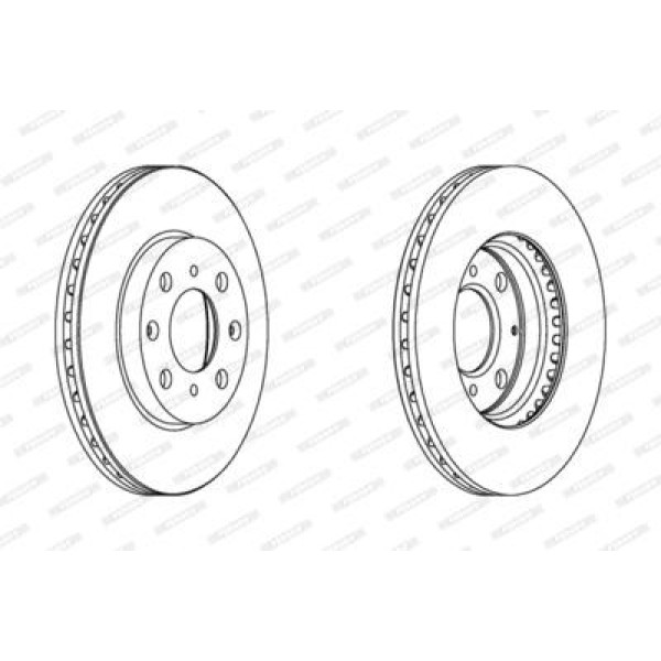 FERODO DDF1231C Fren Diski Ön Honda Jazz 