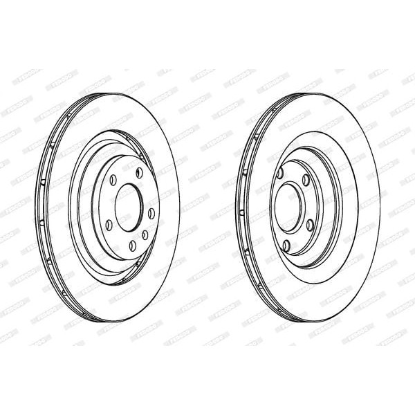 FERODO DDF1240C Fren Diski VW A6 Arka 04- 330×22 Takım