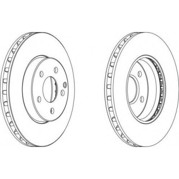 FERODO DDF1252C Fren Diski Ön Mercedes W211 02-09 Havalı 295Mm