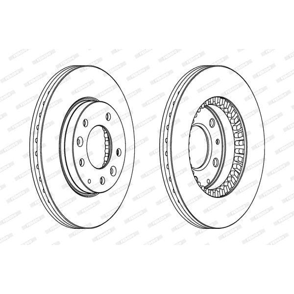 FERODO DDF1278C Ön Disk Mazda 6. 323 F Vı. S Vı. 626 V. Premacy 