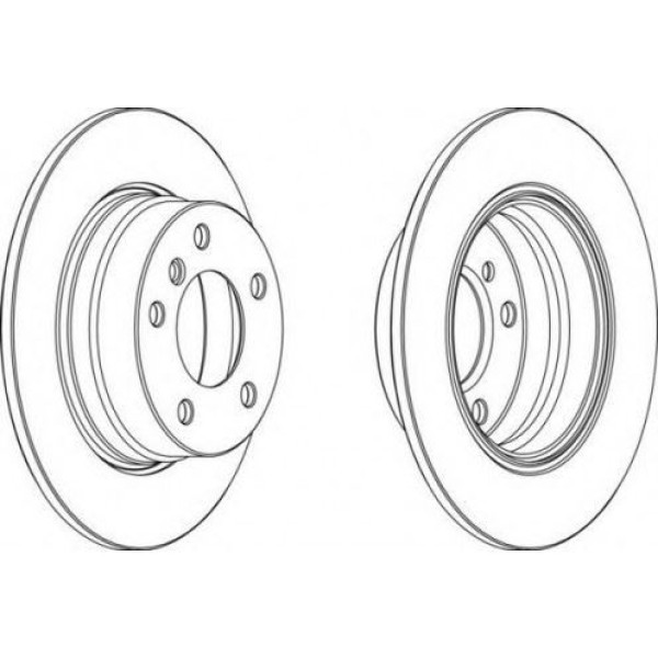 FERODO DDF1303 Fren Diski Arka Bmw 1 E87 04- 