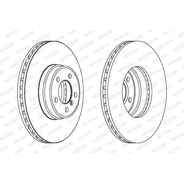 FERODO DDF1411C-1 Fren Diski Ön Adet Lanrover Range Rover 3.0Td6 02-4.2 4.4 05-3.6Td 06-Range Rover
