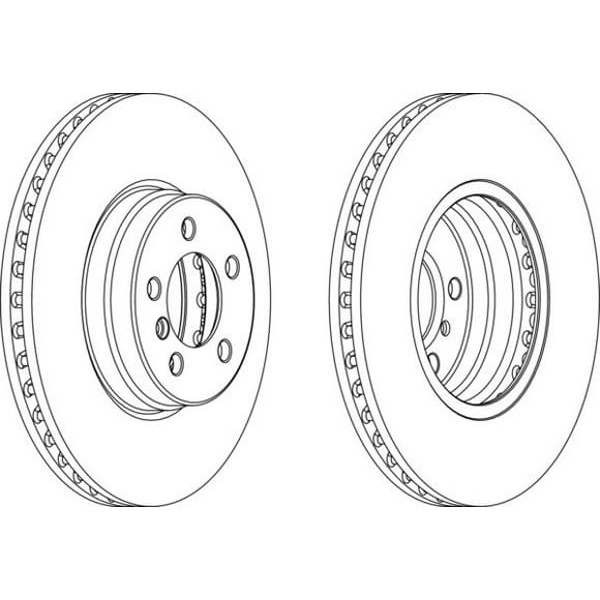 FERODO DDF1436C-1 Fren Diski Ön Adet Landrover Range Rover 4X4 02-12