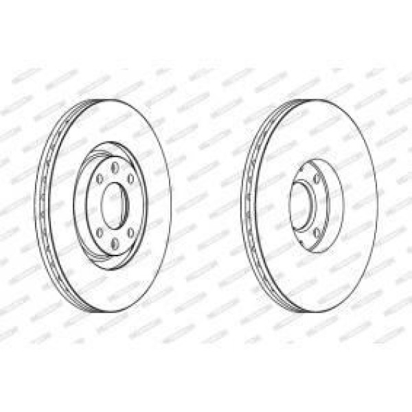 FERODO DDF1442 Fren Diski Ön 207 06- 307 00- Cc Sw / C4 Picasso 06- Havalı 301.8Mm