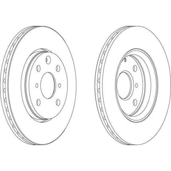 FERODO DDF1527 Fren Diski Ön 107 05- 108 14- / C1 05- / Aygo 250X20 4 Delık Havalı