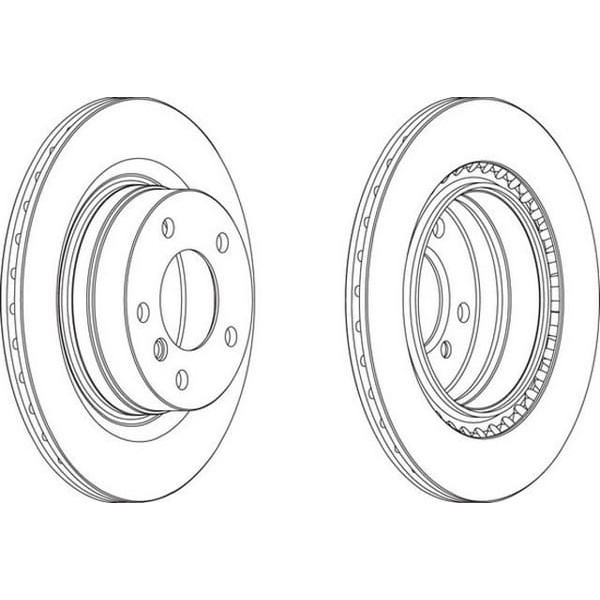 FERODO DDF1549 Fren Diski Arka Bmw 1 04- Bmw 3 07-11 Havalı 300Mm