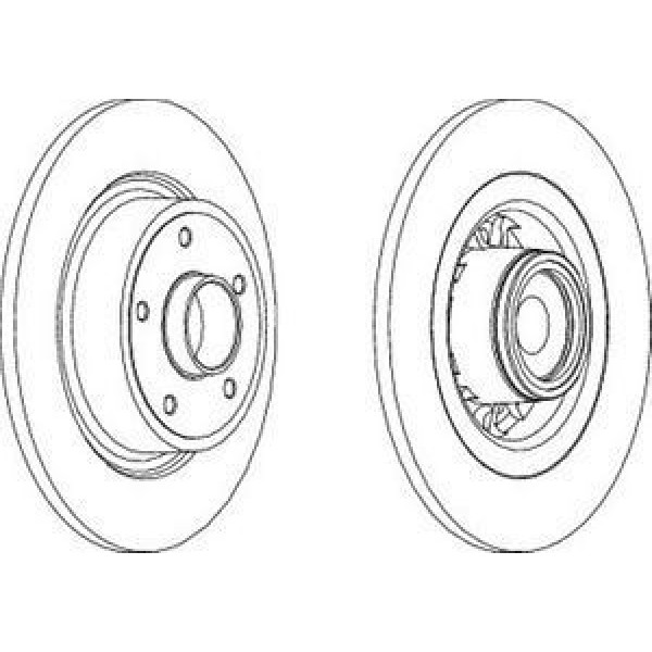 FERODO DDF1569-1 Fren Diski Arka Adet Laguna II 1.9 2.2 DCI 2.0 16V 01-