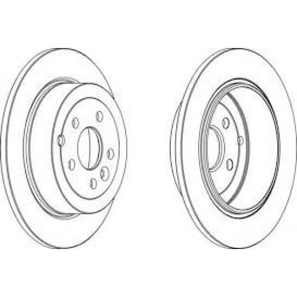 FERODO DDF1578C Disk Ayna Arka Freelander 2 05- 2.2 Td Takım 