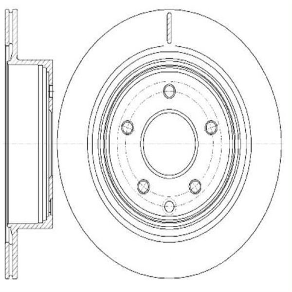 FERODO DDF1579 Fren Diski Arka Koleos 08- / 300Zx 03- Qashqai 07- X-Traıl 01-13 Leaf 10- Havalı 292M