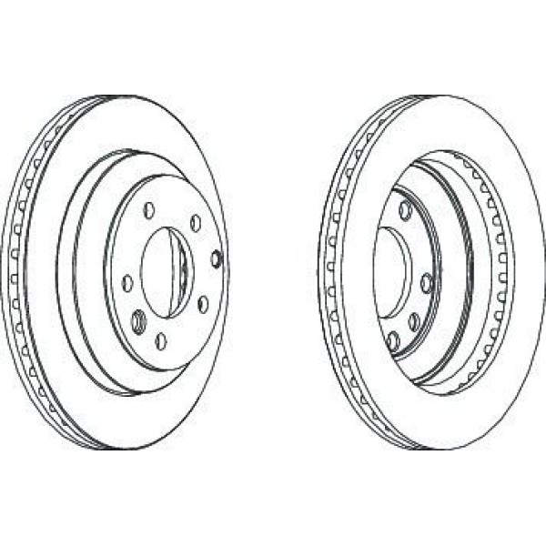 FERODO DDF1580C Fren Diski Arka Havalı Touareg 2.5 R5 TDI 3.2 V6 03- 4.2 V8 5.0 V10 TDI 02- 3.0 V6 T 