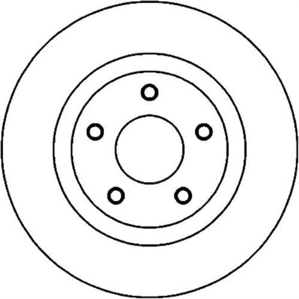 FERODO DDF1589 Fren Diski Ön Koleos 08- / Qashqai 07- X-Traıl 07-13 Havalı 296Mm