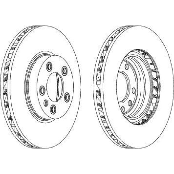 FERODO DDF1591RC-1 Fren Diski Ön Sağ Touareg 7P 10- Touareg 7L 02- / Cayenne 02- Havalı 