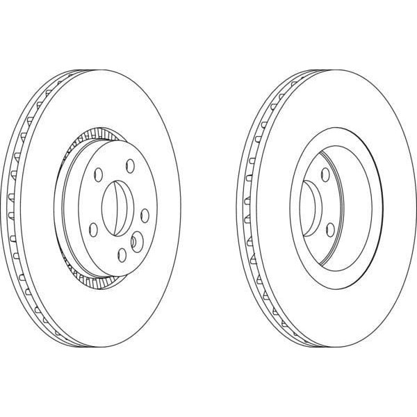 FERODO DDF1607C-1 Fren Diski Ön Adet Smax 10-Volvo S60 10- S80 07- V60 V70 II Xc70 316 Mm 