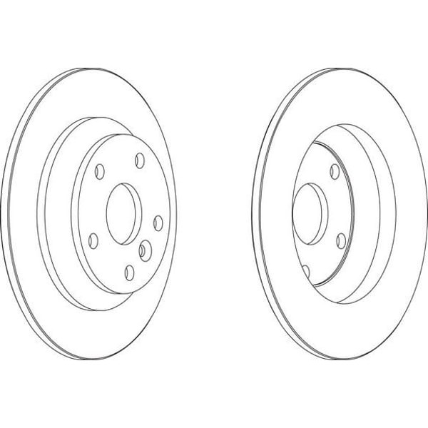 FERODO DDF1616 Fren Diski Arka Focus II 09-15 2.5 Rs 2.5 St S-Max 06- Mondeo IV 07- Kuga 08- Galaxy 