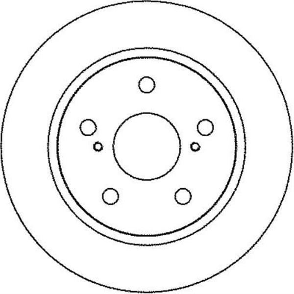 FERODO DDF1645 Fren Diski Arka Corolla 07- Auris 07- Dizel Düz 270Mm 