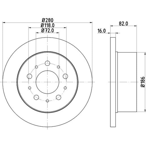 FERODO DDF1653 Arka Fren Aynası Boxer Jumper Ducato Tum Modeller 14Q15 Jant 1.9 2.0HDI 2.2HDI 2.5Duz 