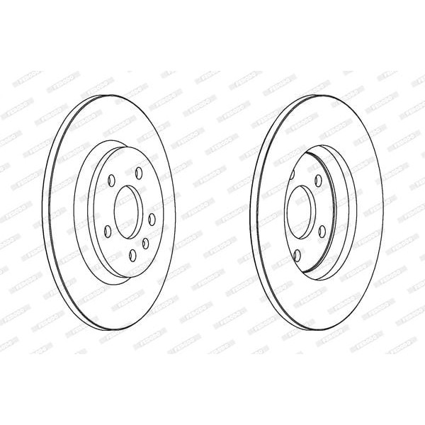 FERODO DDF1666C Disk Ayna Arka A4 A5 A6 A7 Q5 08- Bm (Takım Fiyat) 36463 / Df4848