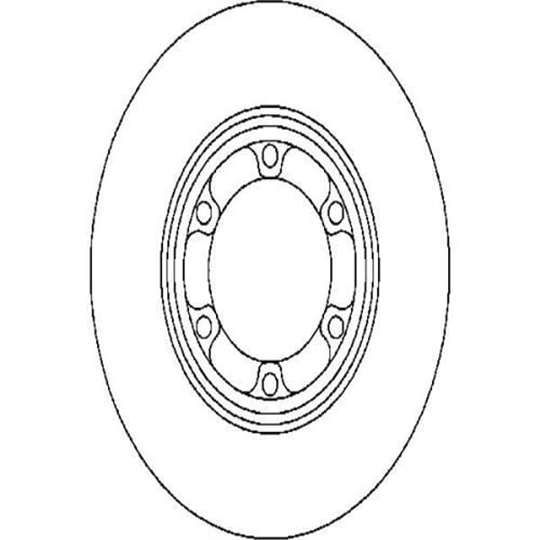 FERODO DDF1685 Fren Diski Ön L200 96-07 Havalı 254Mm