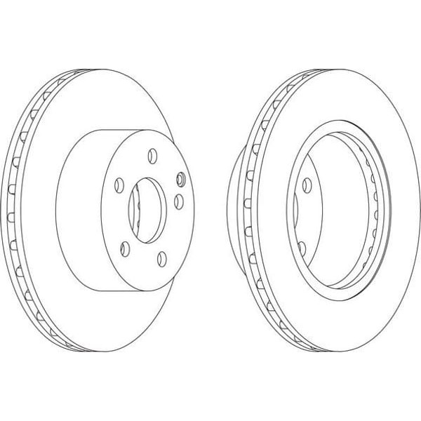 FERODO DDF1688 Fren Diski Ön C Class W204 07-