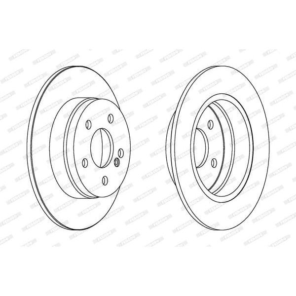 FERODO DDF1689C Fren Diski 204 Arka C 180/200 Takım