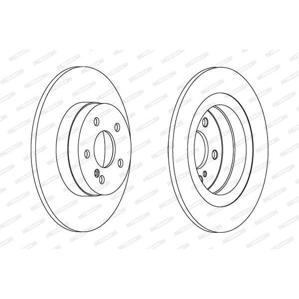 FERODO DDF1691C Fren Diski Arka 300 Mm Mercedes C Serisi 180 200 220 230 250 280 320 350