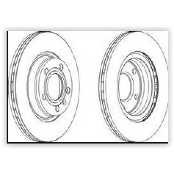 FERODO DDF1708 Fren Diski Ön A4 Passat 97-04 280×22